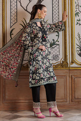 3 Piece Printed Lawn Suit with Embroidered Trouser Border CL-52517