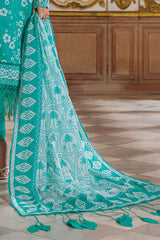 3 Piece Printed Lawn Suit with Embroidered Trouser Border CL-62245