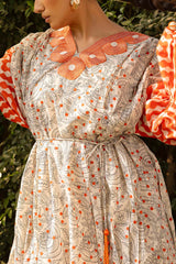 3 Piece Printed Lawn Suit with Embroidered Neckline CL-62150