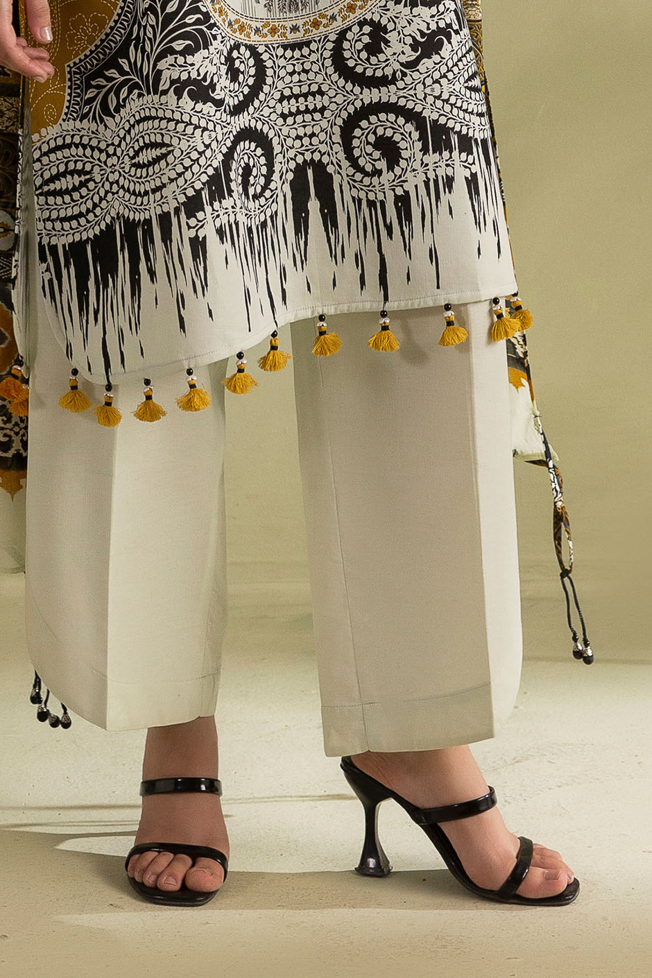 3 Piece Printed Lawn Suit with Embroidered Neckline