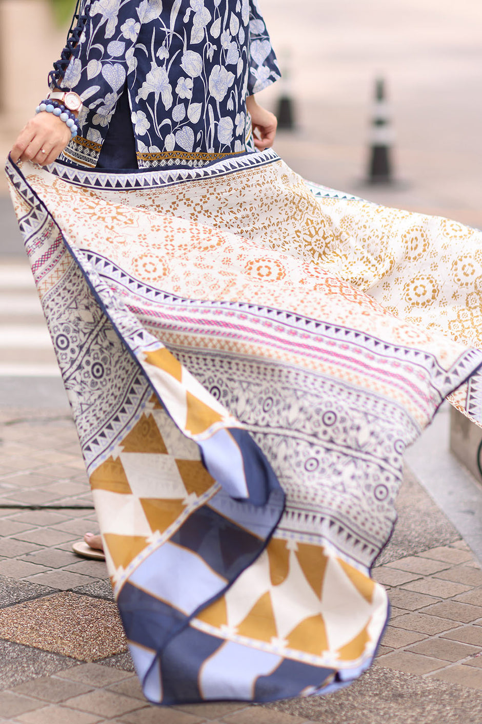3 Piece Embroidered Lawn Suit with Printed Lawn Dupatta