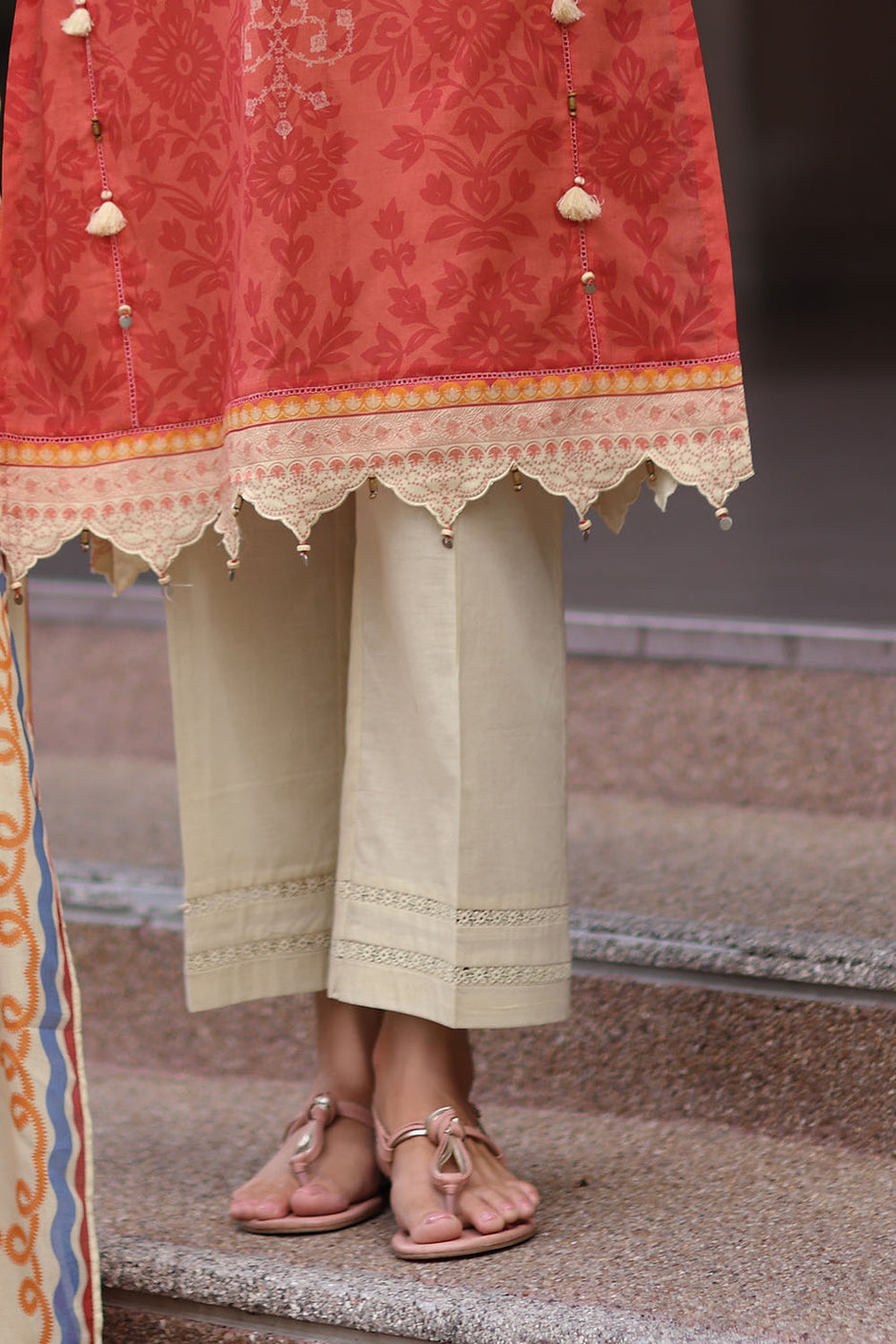 3 Piece Embroidered Lawn Suit with Printed Lawn Dupatta