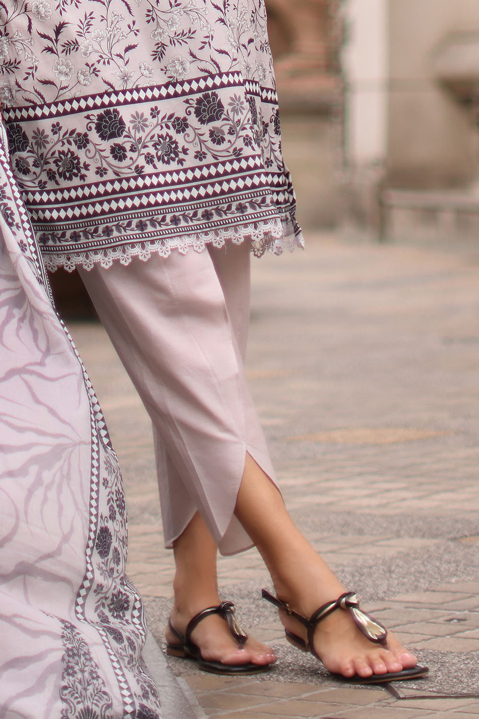 3 Piece Embroidered Lawn Suit with Printed Lawn Dupatta