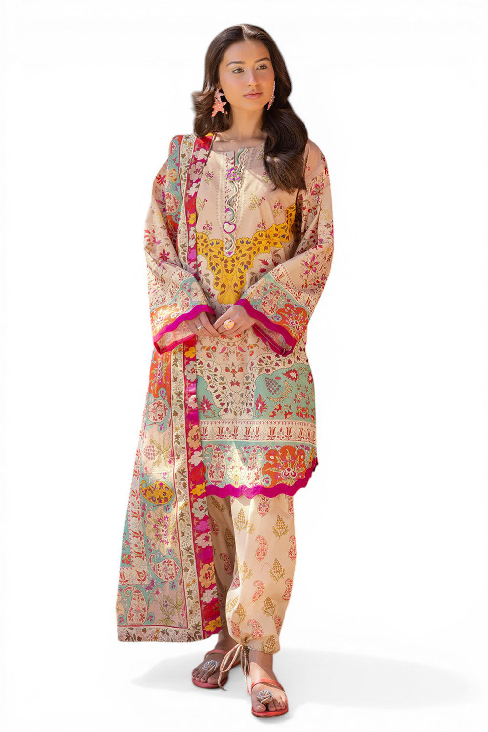 3 Piece Printed Lawn Suit
