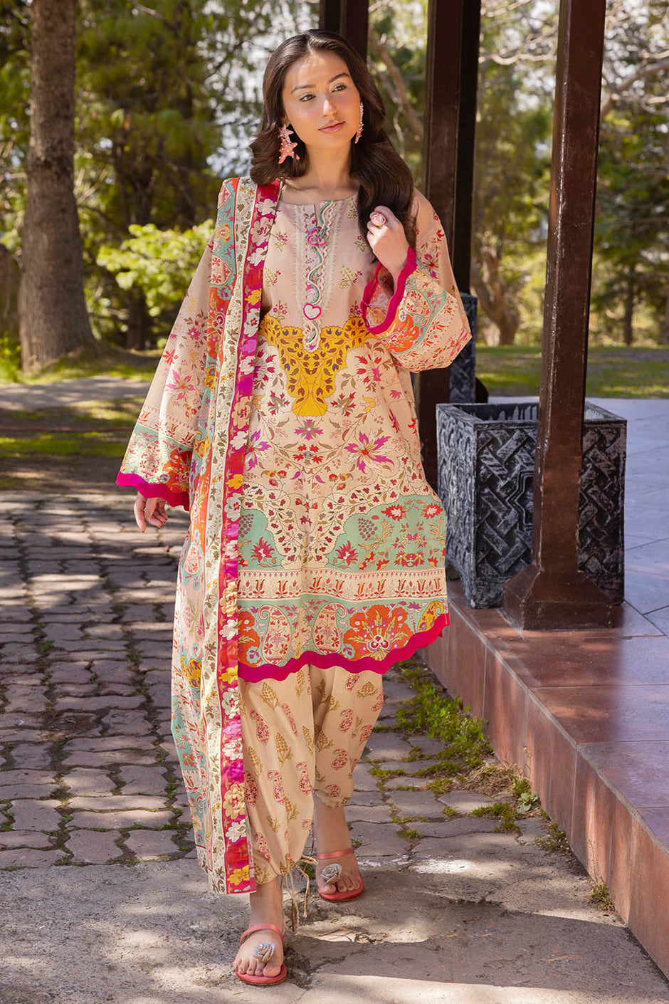 3 Piece Printed Lawn Suit