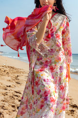 3 Piece Schiffli Embroidered Printed Lawn Suit with Lace Dupatta CL-52645