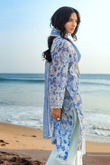 3 Piece Schiffli Embroidered Printed Lawn Suit with Denting Dupatta DN-52043