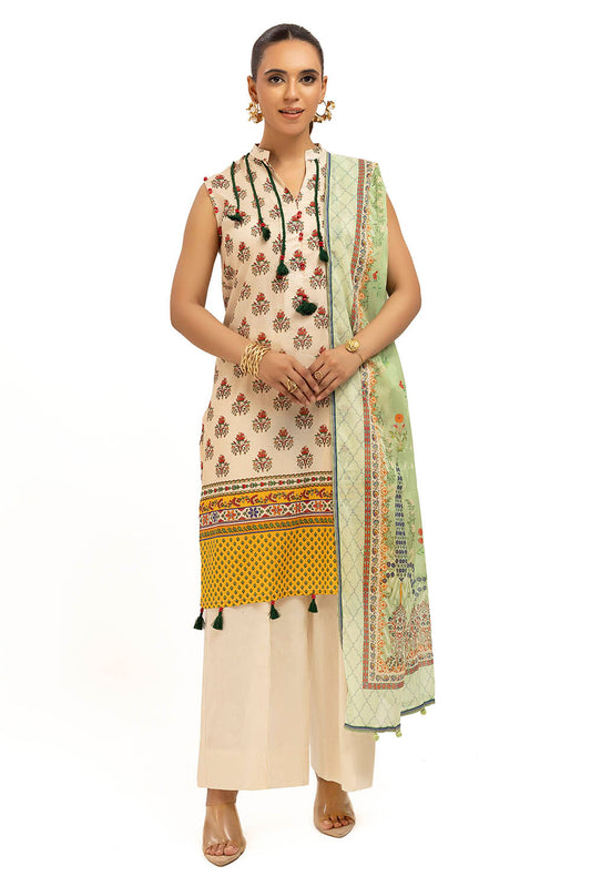 3 Piece Printed Lawn Suit with Dupatta SD-52154