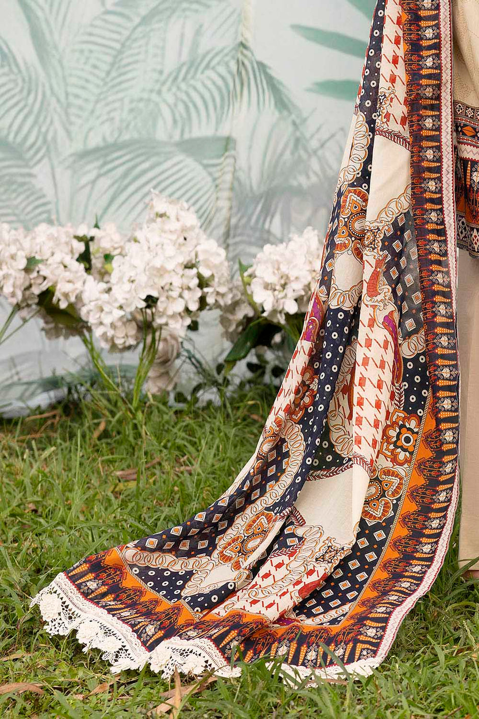 3 Piece Printed Lawn Suit with Dupatta