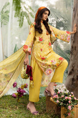 3 Piece Printed Lawn Suit with Dupatta SD-52159