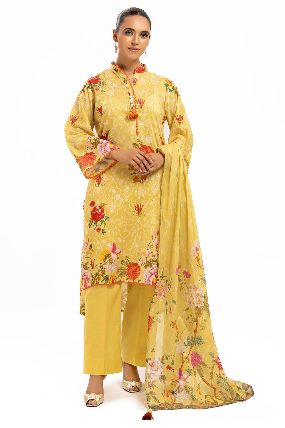 3 Piece Printed Lawn Suit with Dupatta SD-52159