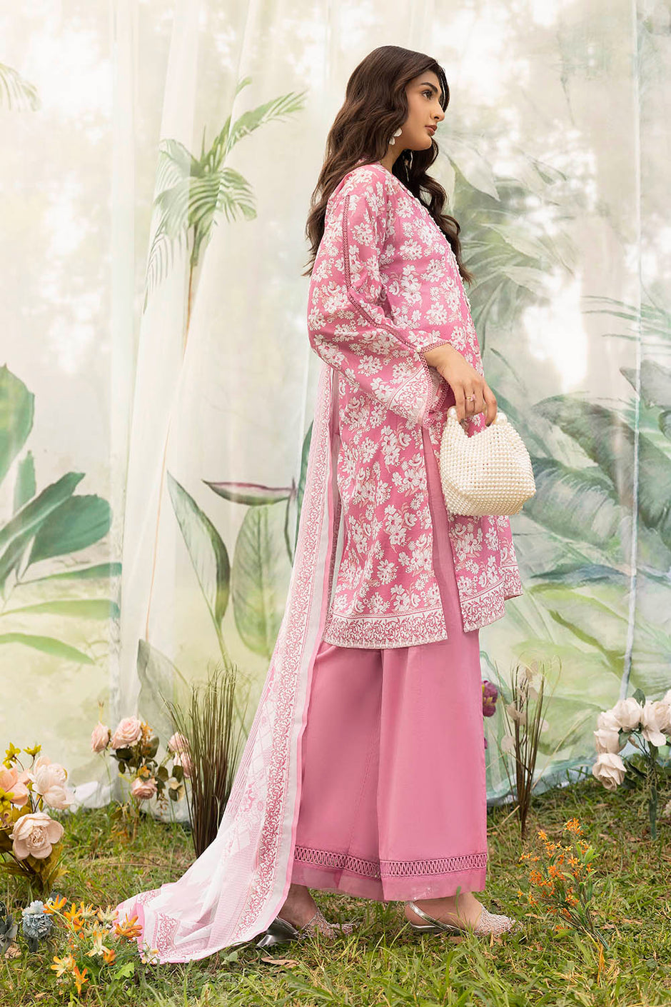 3 Piece Printed Lawn Suit with Dupatta
