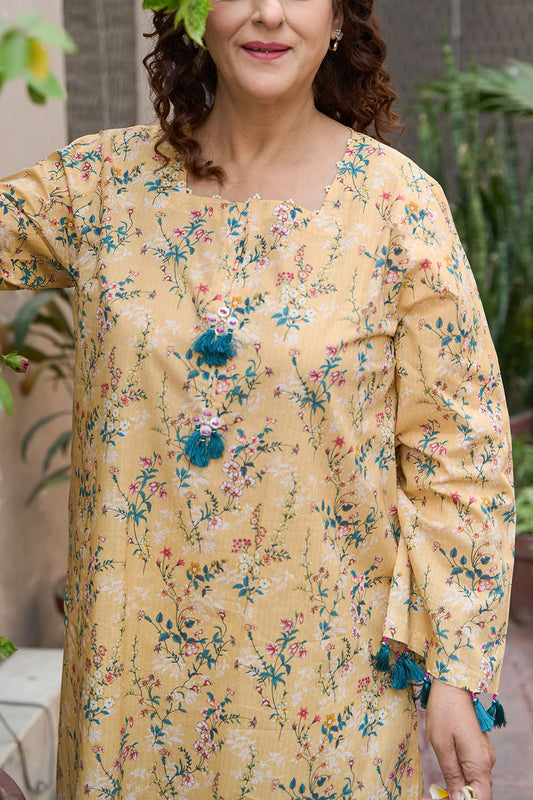 1 Piece Printed Lawn Shirt SL-62007
