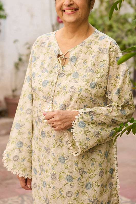 1 Piece Printed Lawn Shirt SL-62009