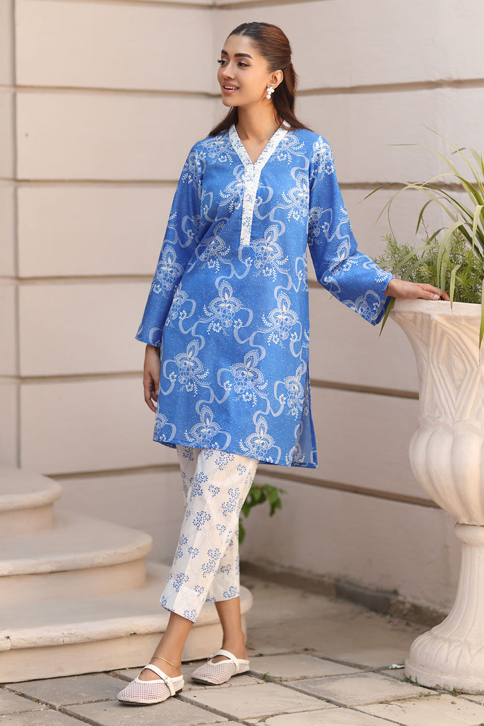 2 Piece Printed Lawn Suit