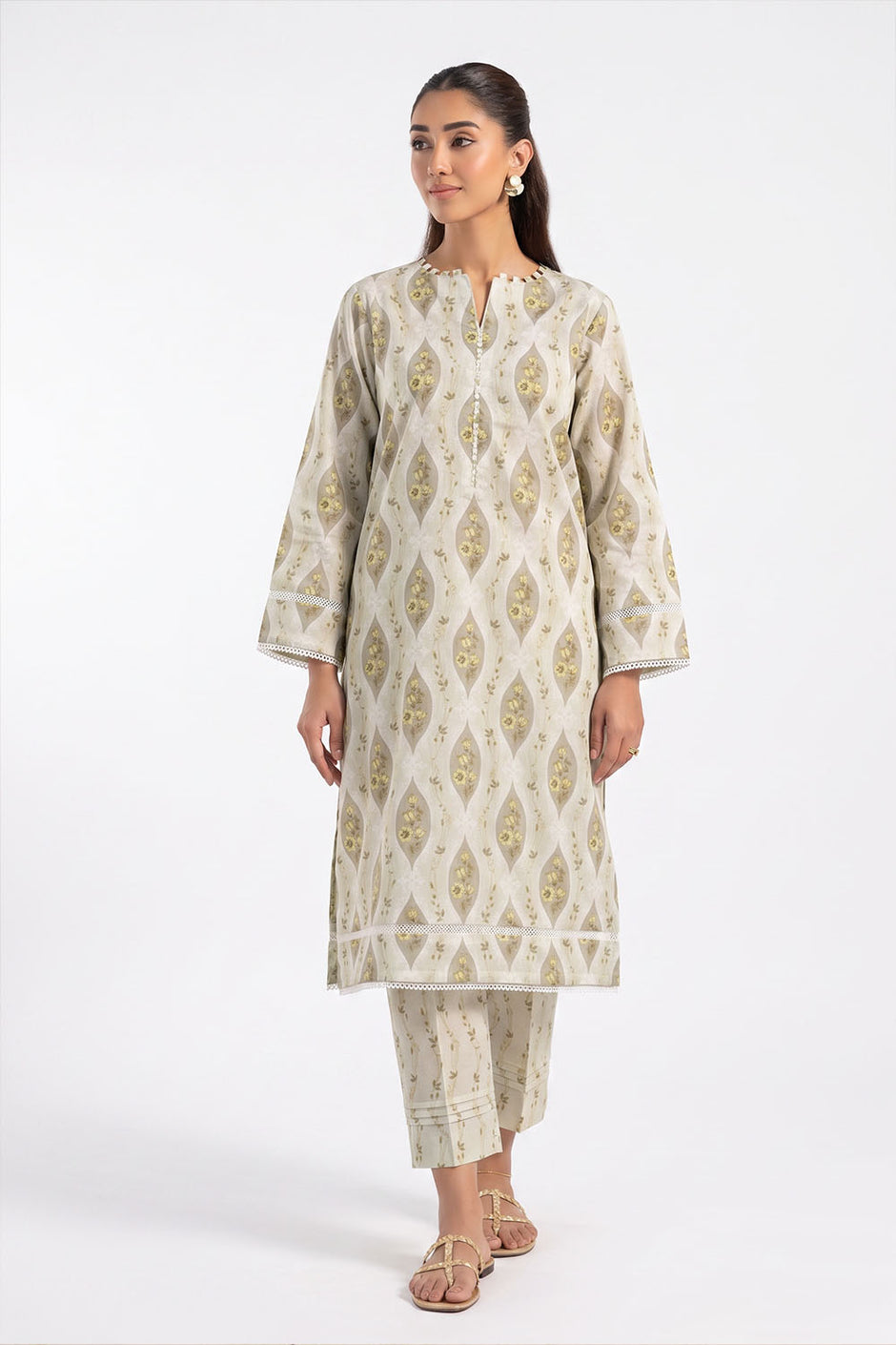 2 Piece Printed Lawn Suit