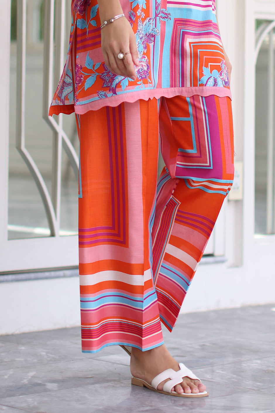 2 Piece Printed Lawn Suit with Printed Trouser