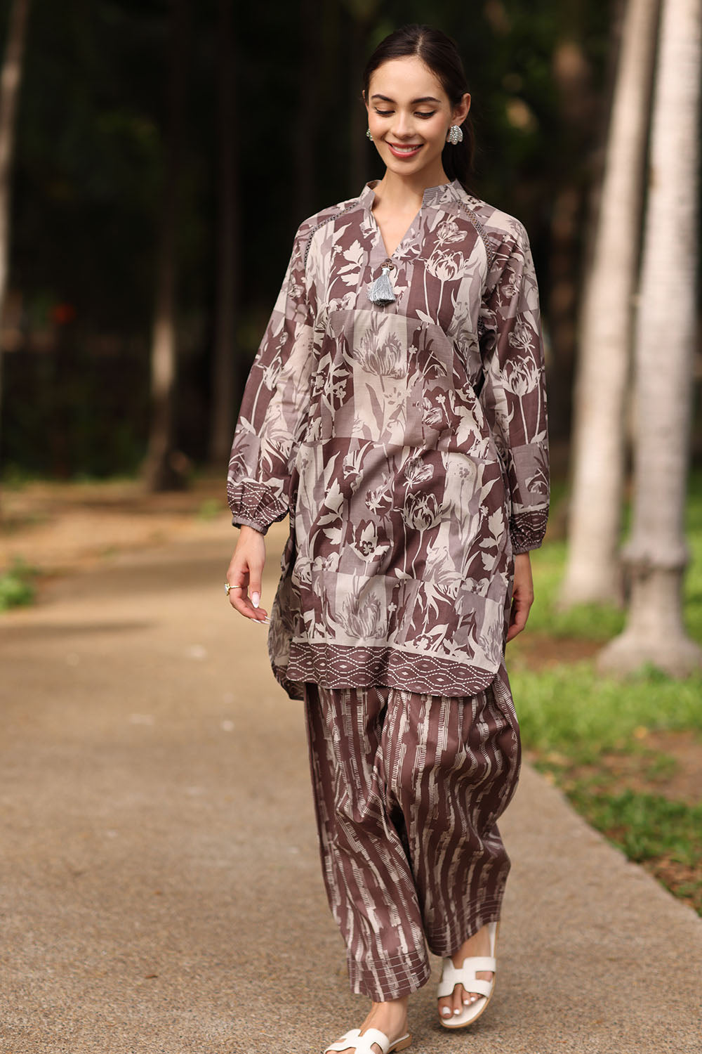 2 Piece Printed Lawn Suit with Printed Trouser
