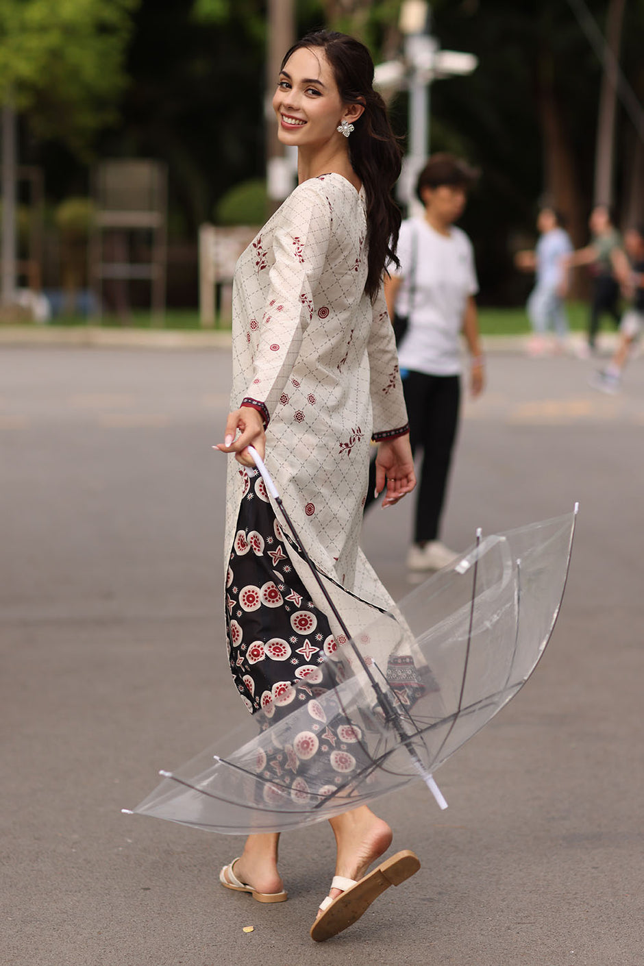 2 Piece Printed Lawn Suit with Printed Trouser