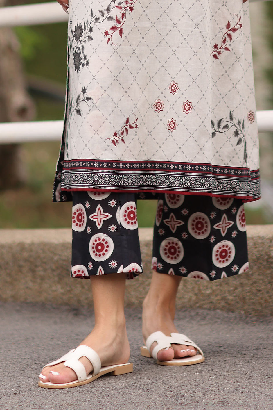 2 Piece Printed Lawn Suit with Printed Trouser