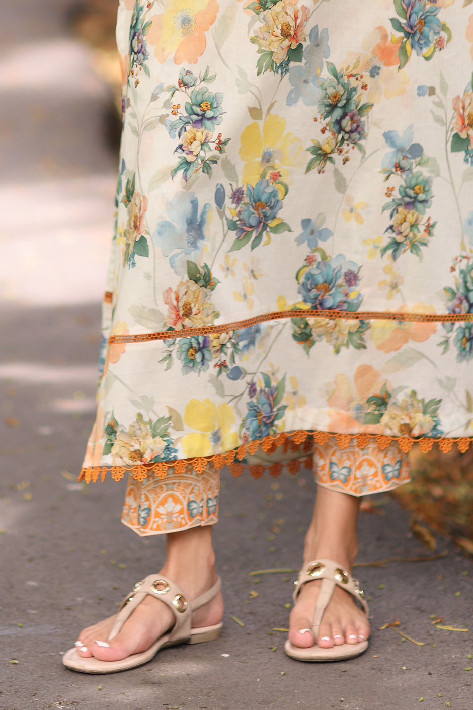 2 Piece Printed Lawn Suit with Printed Trouser