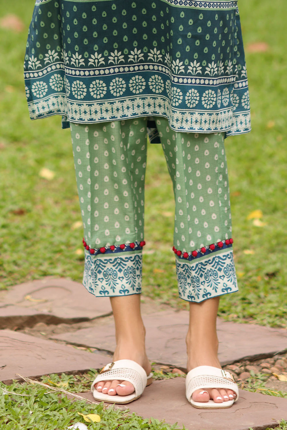 2 Piece Printed Lawn Suit with Printed Trouser