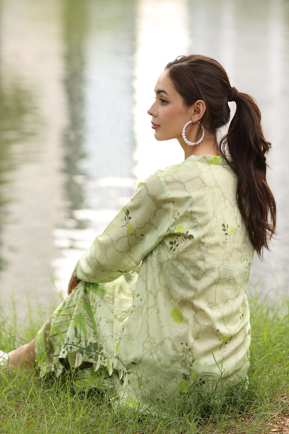 2 Piece Printed Lawn Suit with Printed Trouser