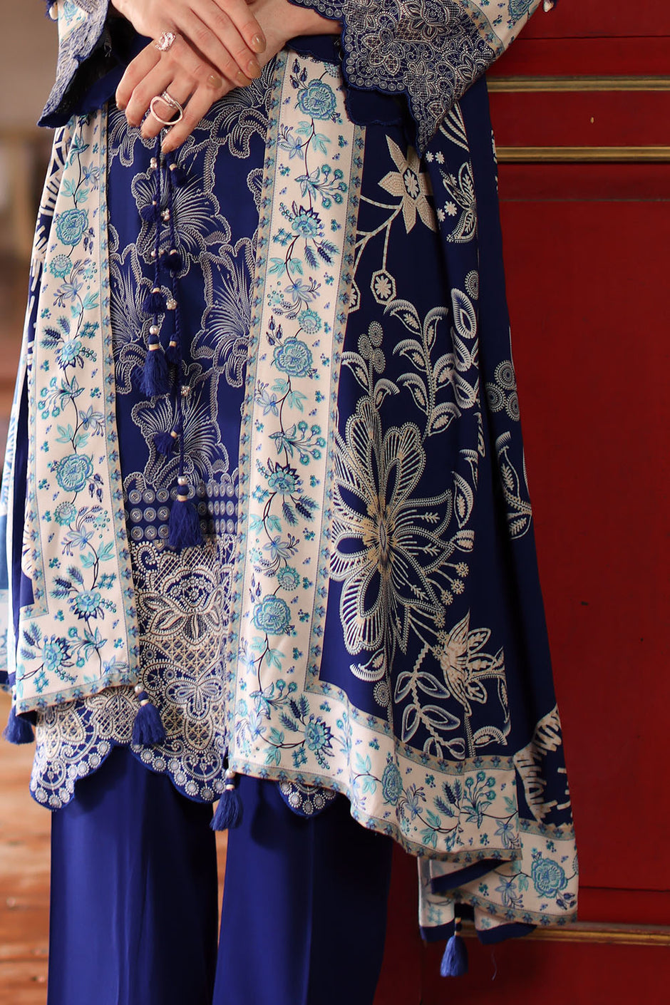 3 Piece Printed Linen Suit with Printed Linen Dupatta