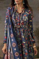 3 Piece Printed Linen Suit with Dupatta LT-52004