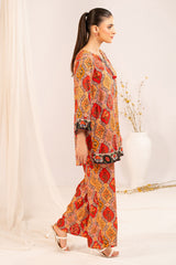 1 Piece Printed Linen Shirt SV-52001