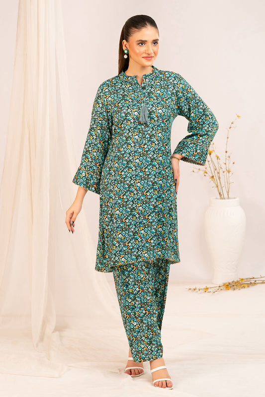 1 Piece Printed Linen Shirt SV-52004