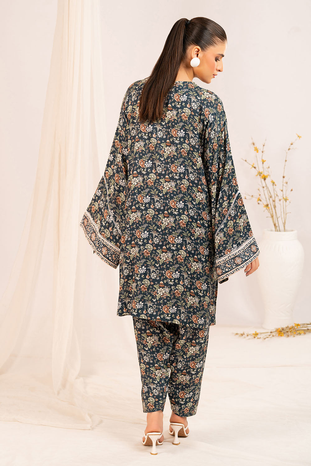 1 Piece Printed Linen Shirt SV-52005