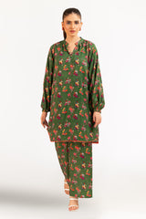 1 Piece Printed Linen Shirt SV-52006