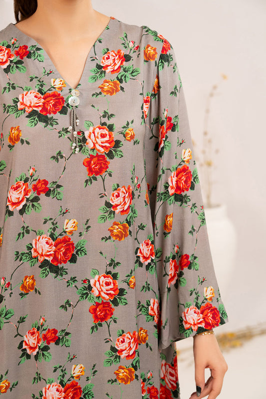 1 Piece Printed Linen Shirt SV-52007