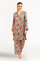 1 Piece Printed Linen Shirt SV-52007