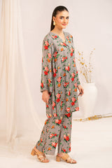 1 Piece Printed Linen Shirt SV-52007