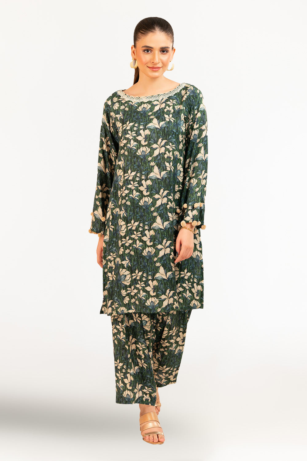 1 Piece Printed Linen Shirt SV-52008