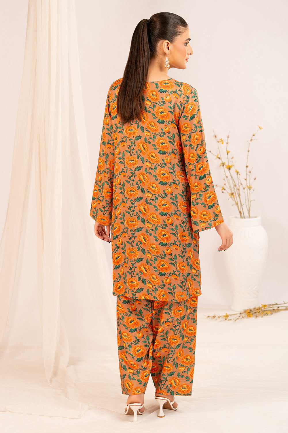 1 Piece Printed Linen Shirt SV-52009