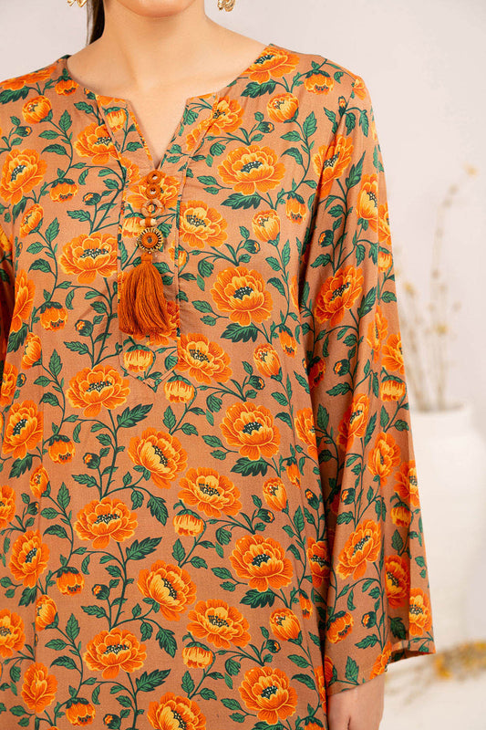 1 Piece Printed Linen Shirt SV-52009