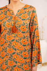 1 Piece Printed Linen Shirt SV-52009