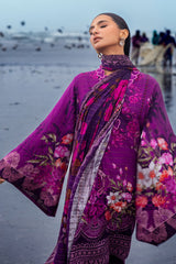 3 Piece Printed Mehsuri Khaddar Stripe Suit with Dupatta K-52067