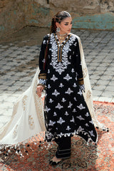 3 Piece Gold and Silver Printed Pashmina Suit with Embroidered Khaddar Shirt and Dyed Trouser AP-52014