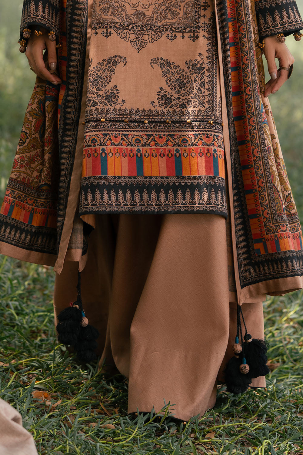 3 Piece Printed Pashmina Suit