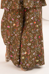 2 Piece Printed Slub Viscose Suit WNST-52005