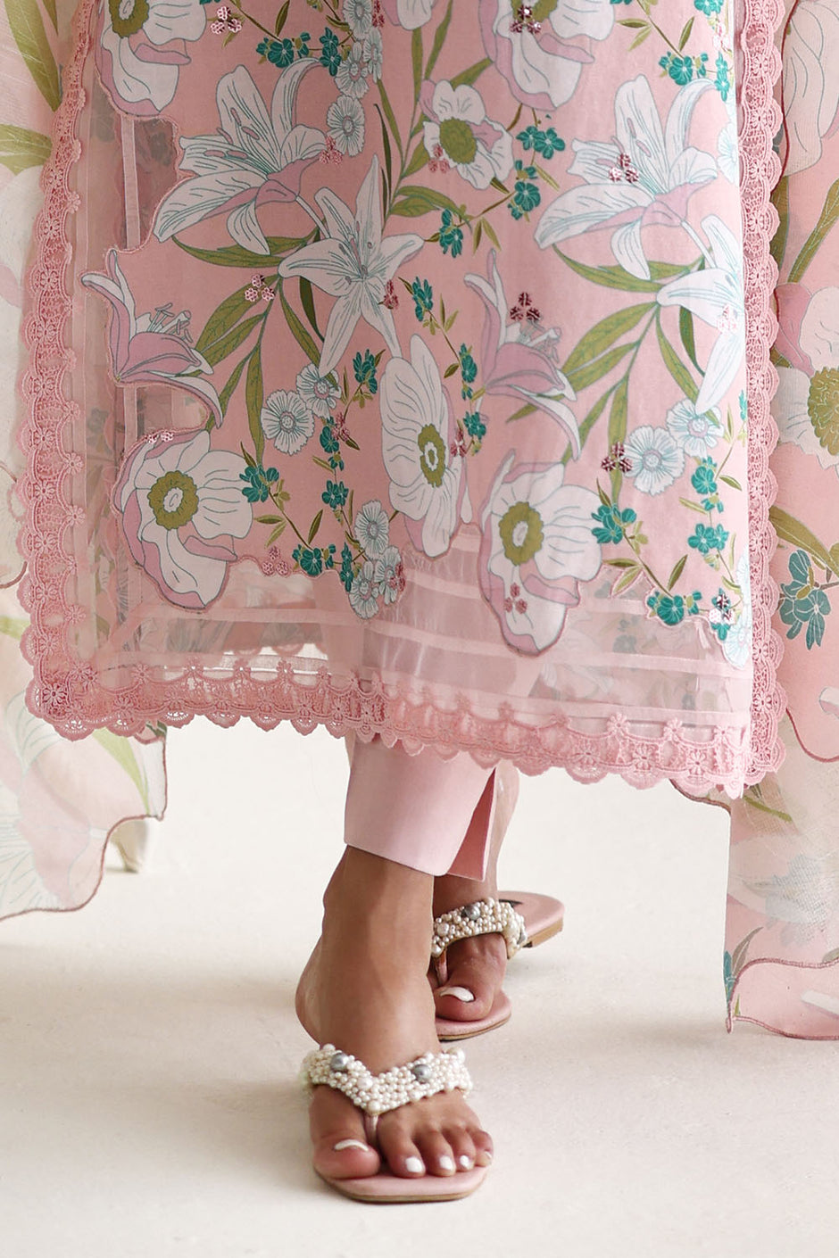 3 Piece Embroidered Printed Lawn Suit with Printed Sequins Paper Cotton Dupatta