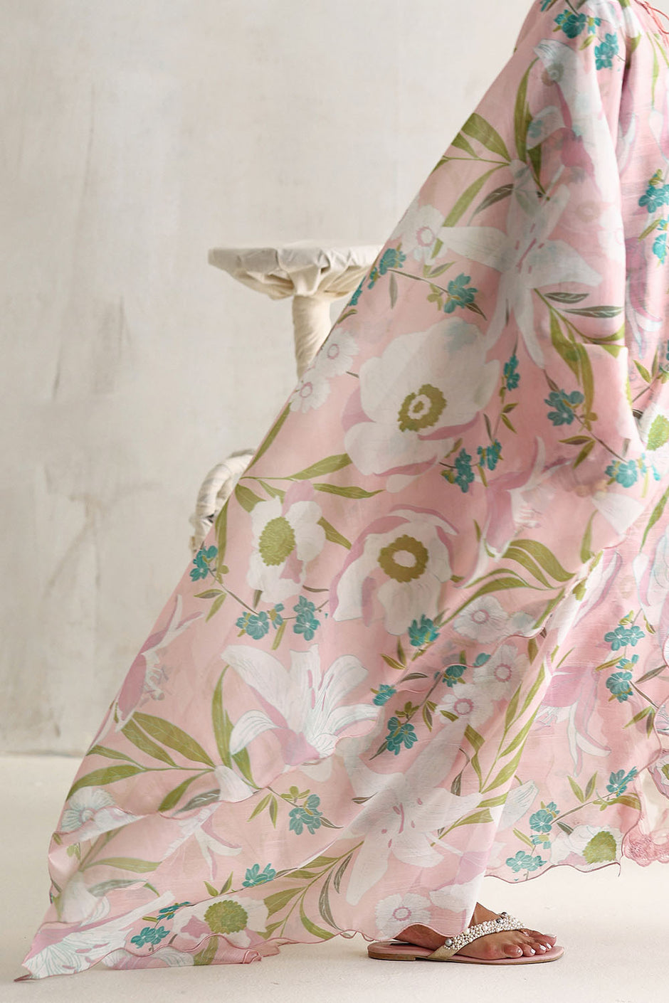 3 Piece Embroidered Printed Lawn Suit with Printed Sequins Paper Cotton Dupatta