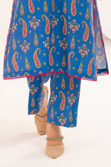 2 Piece Printed Slub Viscose Suit WNST-52007