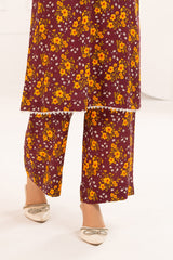 2 Piece Printed Slub Viscose Suit WNST-52009