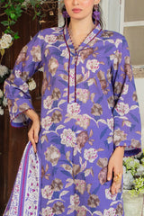 3 Piece Printed Zari Cotton & Khaddar Suit with Dupatta SD-52183