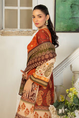 3 Piece Printed Zari Cotton & Khaddar Suit with Dupatta SD-52205